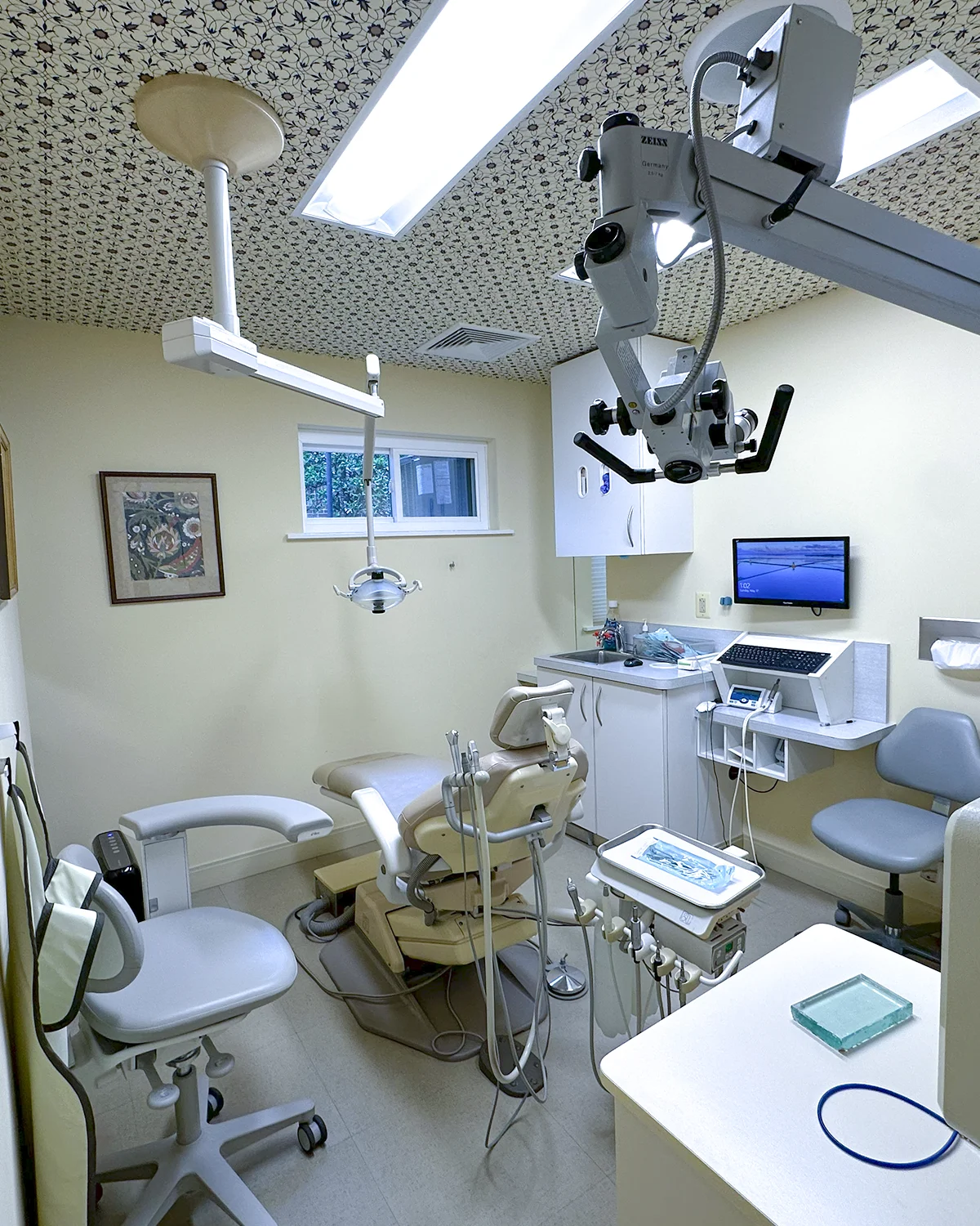 Dr. Kortnie Strother in the treatment room at Rock Creek Endodontics